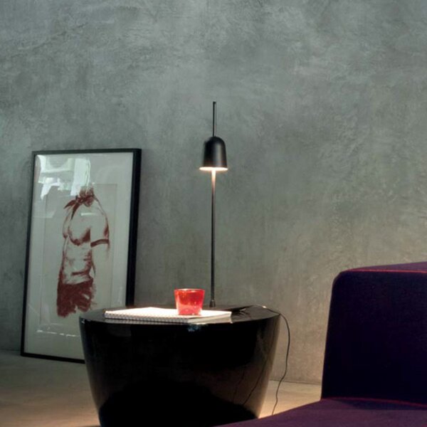 Lampa Stołowa Luceplan, Ascent, ściemnialny, czarny, salon, metal, design