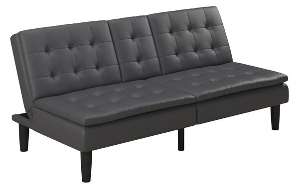 Szara rozkładana sofa z imitacji skóry 191 cm Maine – Støraa