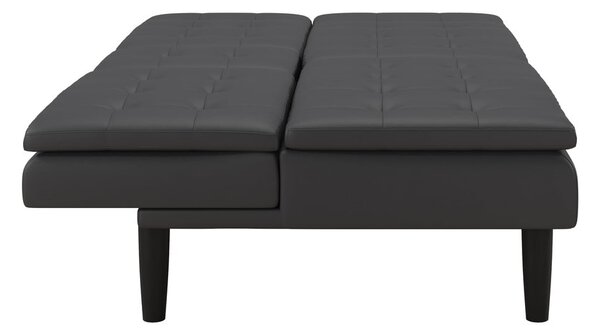Szara rozkładana sofa z imitacji skóry 191 cm Maine – Støraa