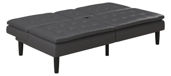 Szara rozkładana sofa z imitacji skóry 191 cm Maine – Støraa
