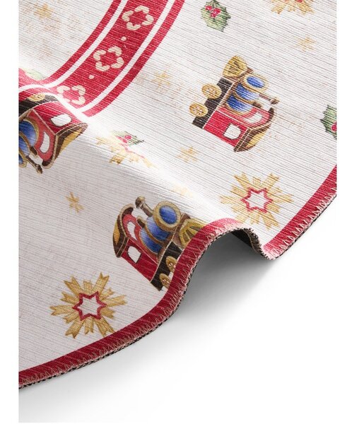 Czerwony okrągły dywan ze świątecznym motywem ø 160 cm Toy's Delight Train – Villeroy&Boch