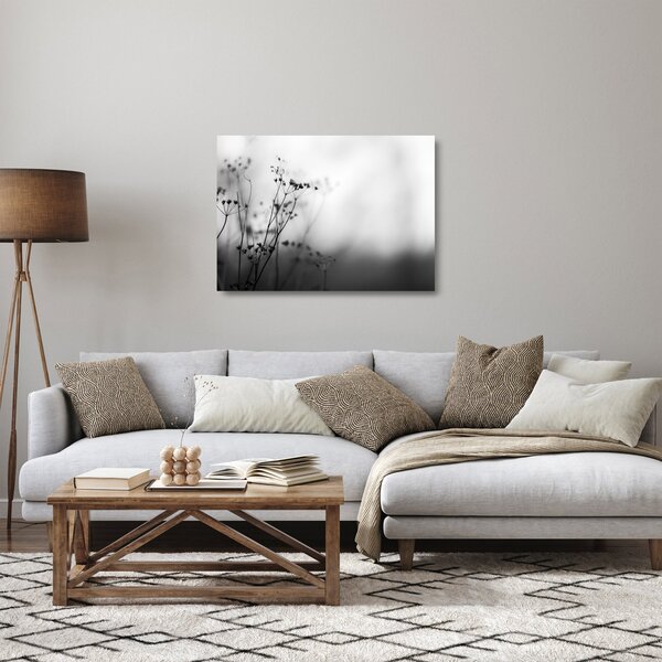 Obraz na szkle - Detal kwiatów polnych (70x50 cm)