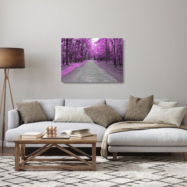 Obraz na szkle - Ścieżka przez park (70x50 cm)