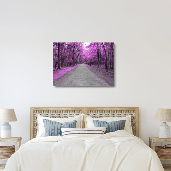 Obraz na szkle - Ścieżka przez park (70x50 cm)