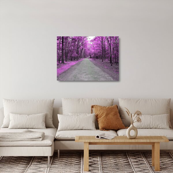 Obraz na szkle - Ścieżka przez park (70x50 cm)