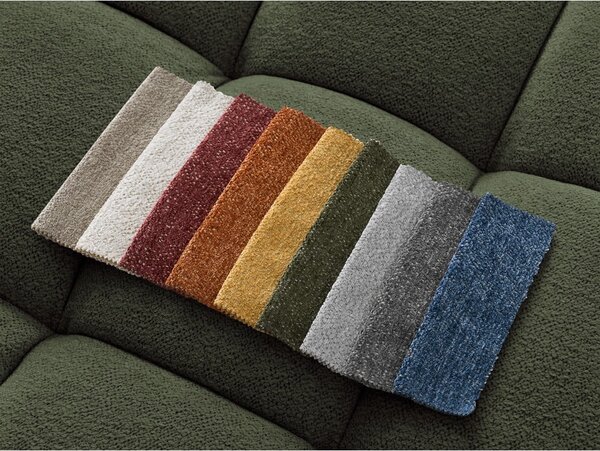 Zielona sofa z tkaniny szenilowej 278 cm Everest – Bobochic Paris