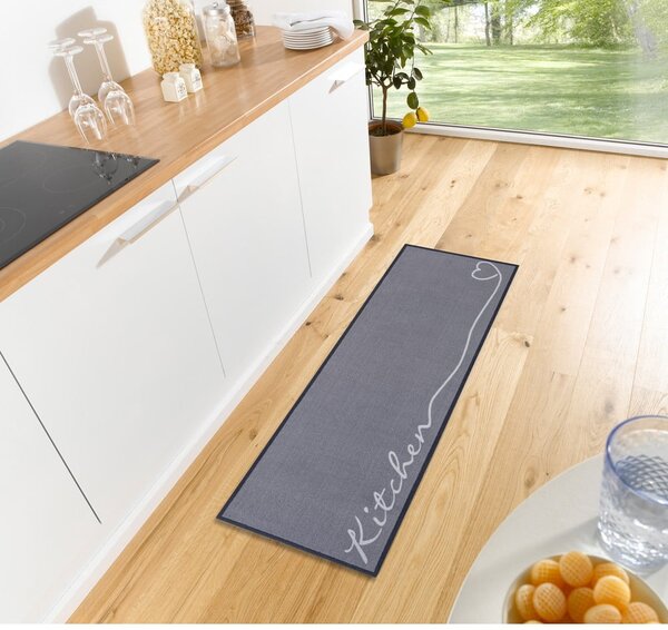 Szary chodnik Zala Living Kitchen, 50x150 cm
