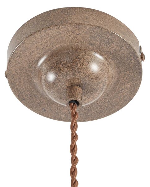Lampa wisząca Louisanne Lindby, możliwość ściemniania, brązowy / rdzawy, przedpokój, metal, morski