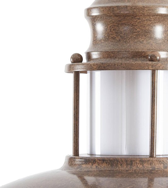 Lampa wisząca Louisanne Lindby, możliwość ściemniania, brązowy / rdzawy, przedpokój, metal, morski