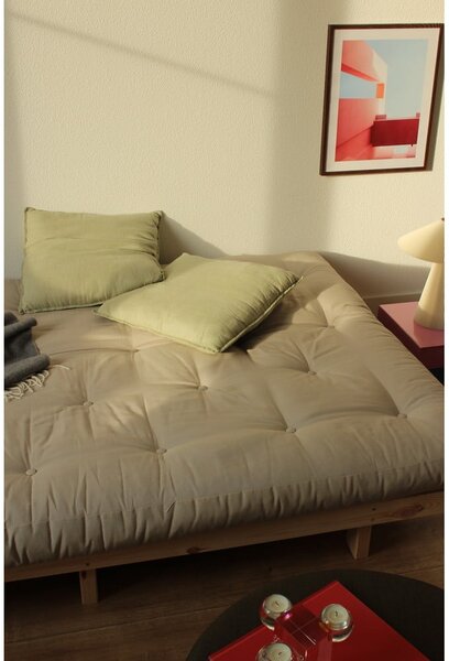 Szarobeżowa lniana sofa 200 cm Lean – Karup Design
