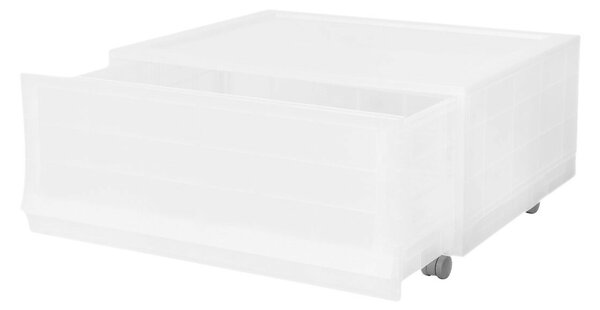Modułowy pojemnik Wave Mist z kółkami 54,6 x 43,4 x 22 cm, szeroki - 1 szuflada - kółka
