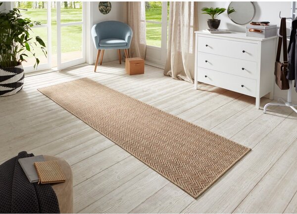 Jasnobrązowy chodnik odpowiedni na zewnątrz 80x250 cm Nature – Hanse Home