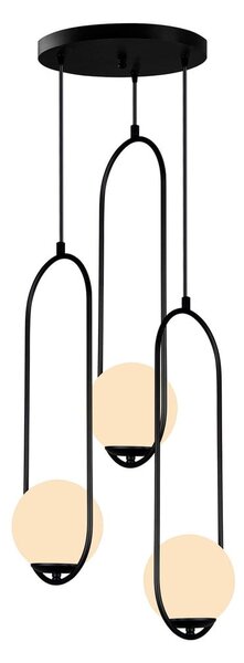 Czarna lampa wisząca Squid Lighting Arch, wys. 146 cm