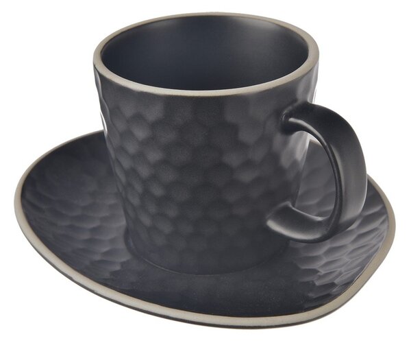 Czarna ceramiczna filiżanka do cappuccino 250 ml Tea Time – Orion