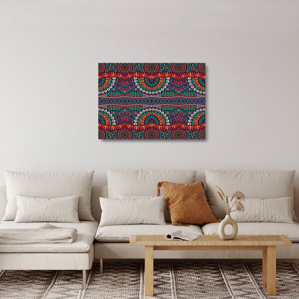 Obraz na szkle abstrakcji ozdobnej (70x50 cm)