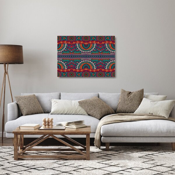 Obraz na szkle abstrakcji ozdobnej (70x50 cm)