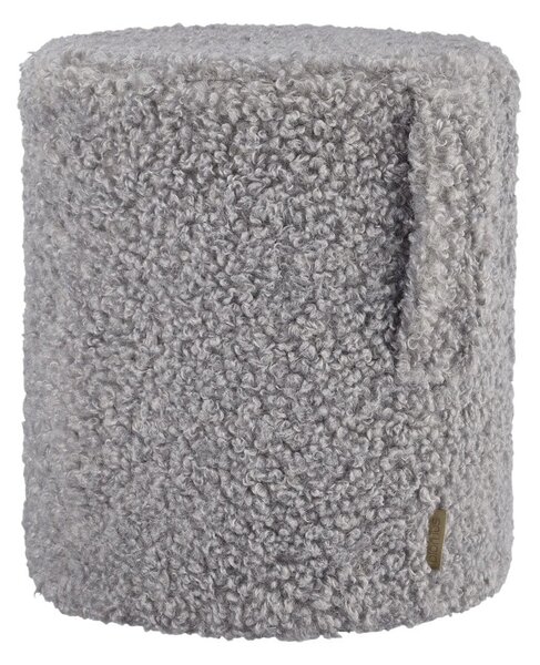 Szary puf z materiału bouclé Teddy – Blomus