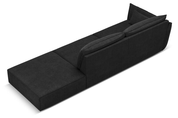 Ciemnoszary szezlong (lewostronny) Vanda – Mazzini Sofas