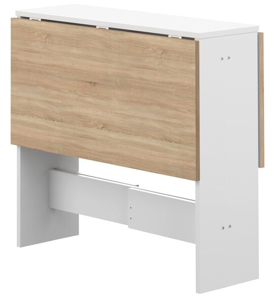 Rozkładany stół z blatem w dekorze dębu 76x28 cm Papillon – TemaHome