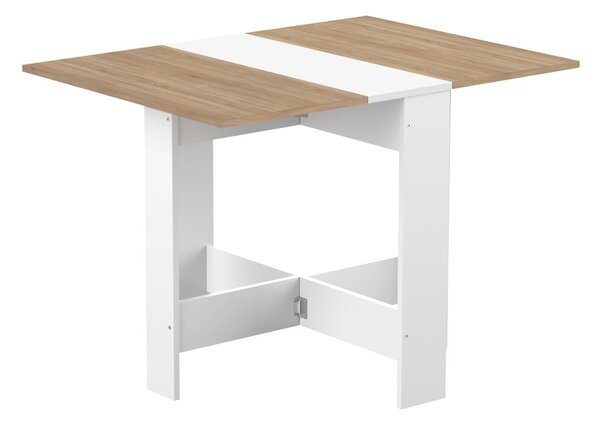 Rozkładany stół z blatem w dekorze dębu 76x28 cm Papillon – TemaHome