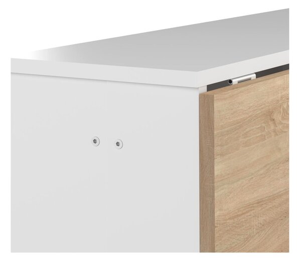 Rozkładany stół z blatem w dekorze dębu 76x28 cm Papillon – TemaHome