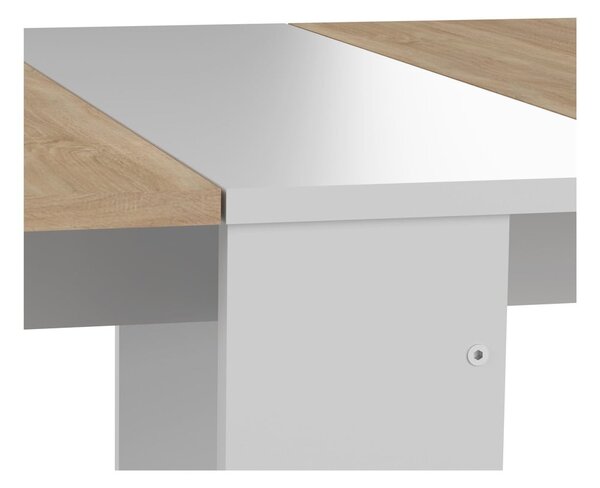 Rozkładany stół z blatem w dekorze dębu 76x28 cm Papillon – TemaHome