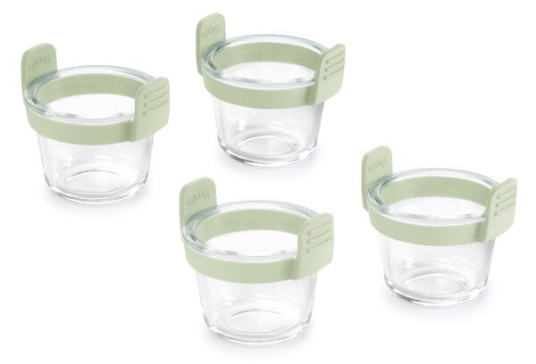 Szklane formy do pieczenia zestaw 4 szt. ø 9,5 cm – Lékué