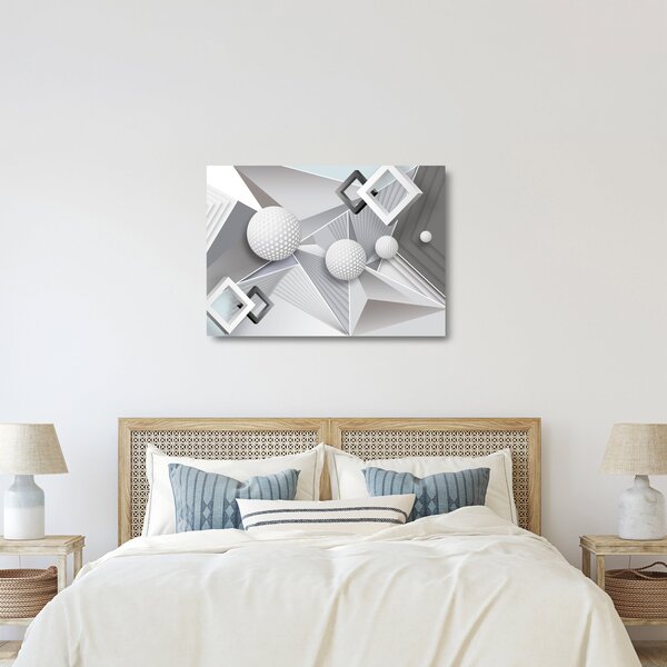 Geometryczny abstrakcyjny obraz (70x50 cm)