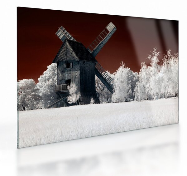 Obraz na szkle młyna (70x50 cm)