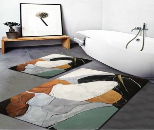 Dywaniki łazienkowe zestaw 2 szt. 60x100 cm Post Modern Art – Mila Home