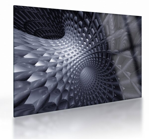 Obraz na szkle - Abstrakcja 3D (70x50 cm)
