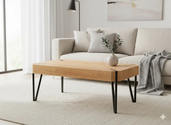 Ława w industrialnym stylu loft - M5-E81