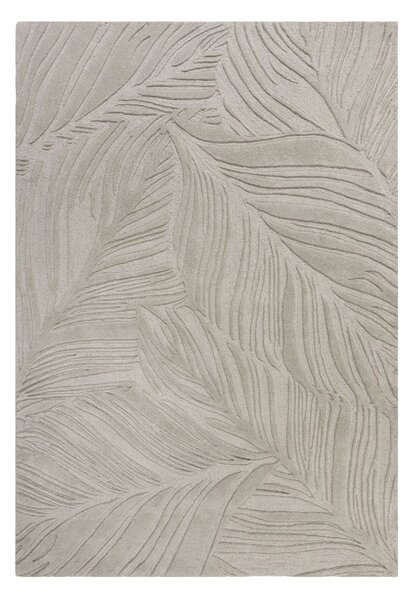 Szary dywan wełniany Flair Rugs Lino Leaf, 120x170 cm