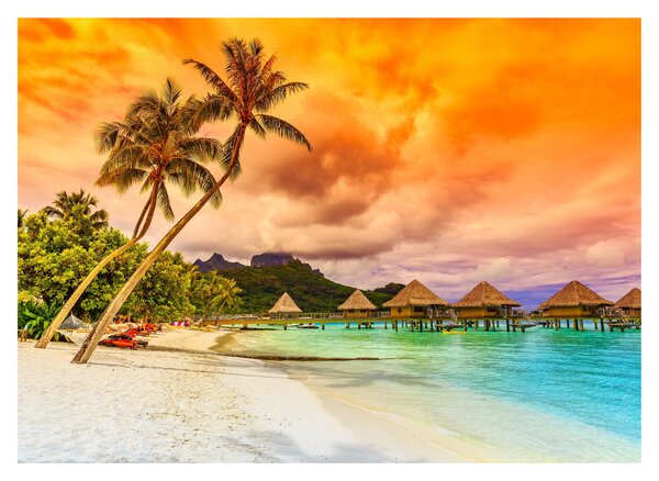 Obraz na szkle - Bora Bora Island (70x50 cm)