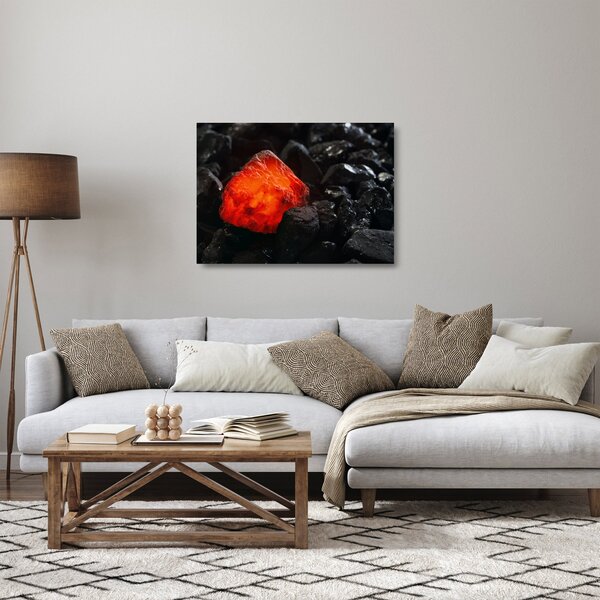 Obraz na szkle - świecący minerał (70x50 cm)