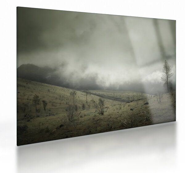 Obraz na szkle krajobrazu przed burzą (70x50 cm)