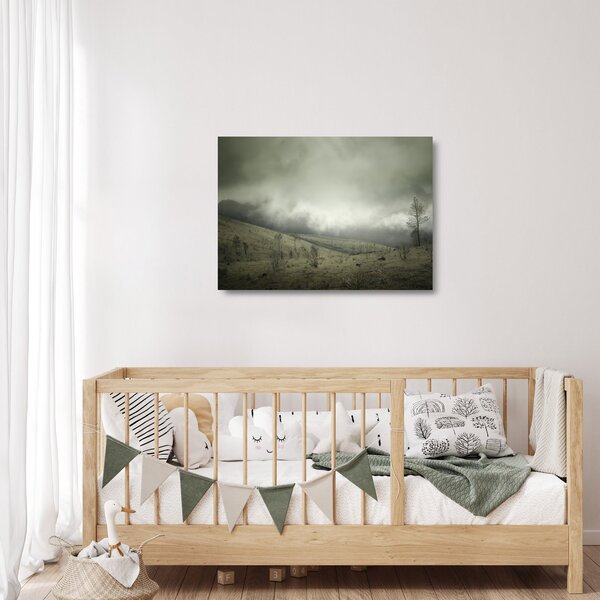 Obraz na szkle krajobrazu przed burzą (70x50 cm)