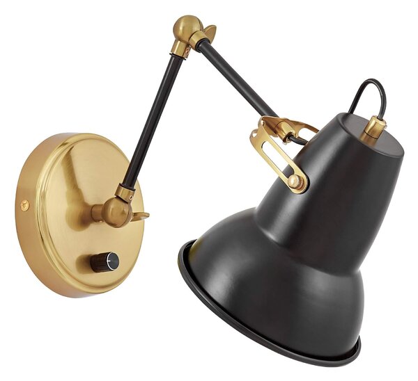 LAMPA ŚCIENNA KINKIET NOWOCZESNY CZARNY BONA W2