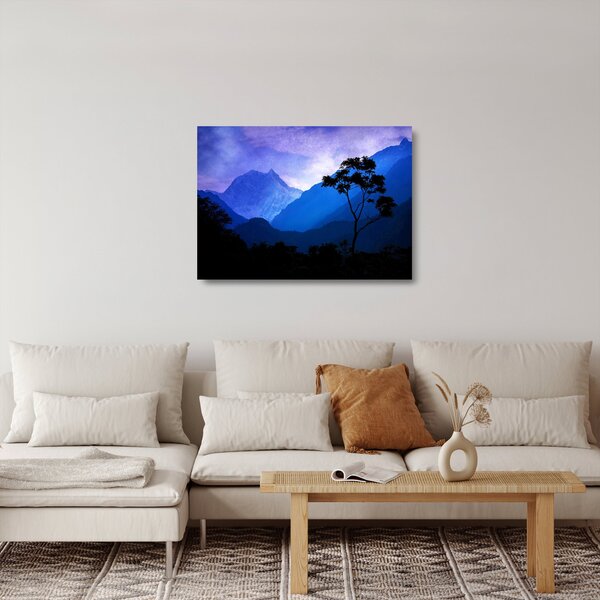 Obraz na szkle - Nocne niebo w Nepalu (70x50 cm)