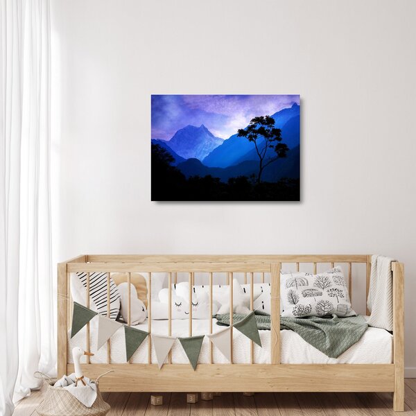 Obraz na szkle - Nocne niebo w Nepalu (70x50 cm)
