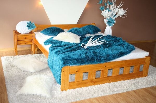 Łóżko drewniane, sosnowe NIKOLA 140x200 OLCHA producent
