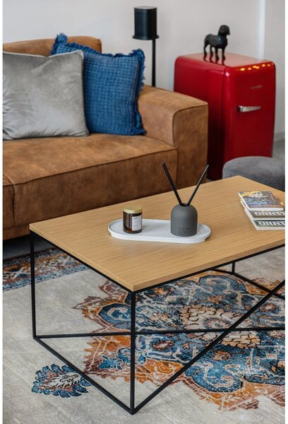 Koniakowa sofa z imitacji skóry 224 cm Copenhagen – Scandic