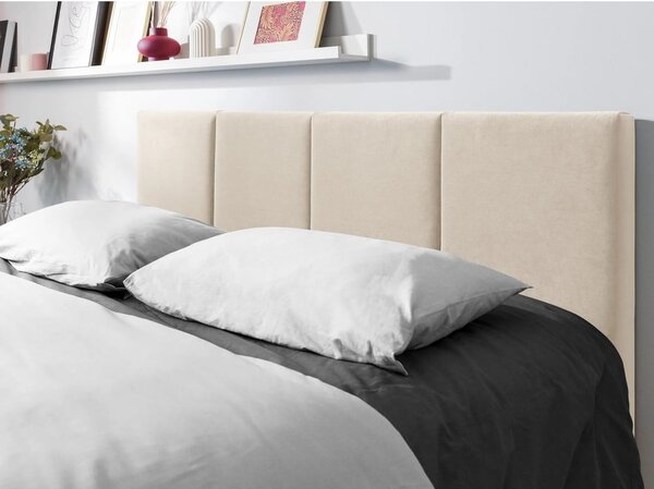 Beżowe tapicerowane łóżko dwuosobowe ze schowkiem ze stelażem 160x200 cm Juniper – Mazzini Beds