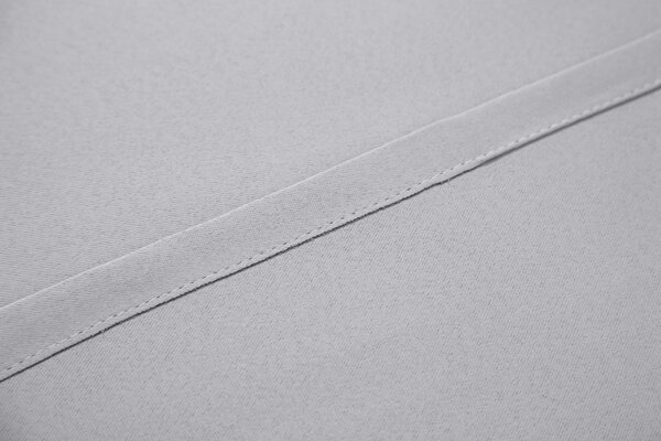 Jasnoszara zasłona OXFORD 140x250 cm Zawieszanie: Metalowe pierścienie