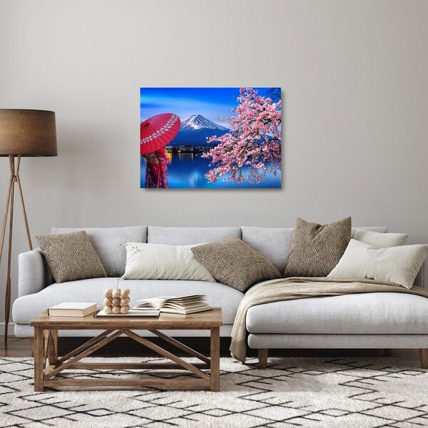 Obraz na szkle - Widok na szczyt, Japonia (70x50 cm)