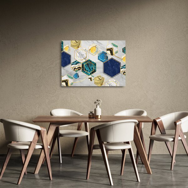 Obraz na szkle - Marmurowa kompozycja (70x50 cm)