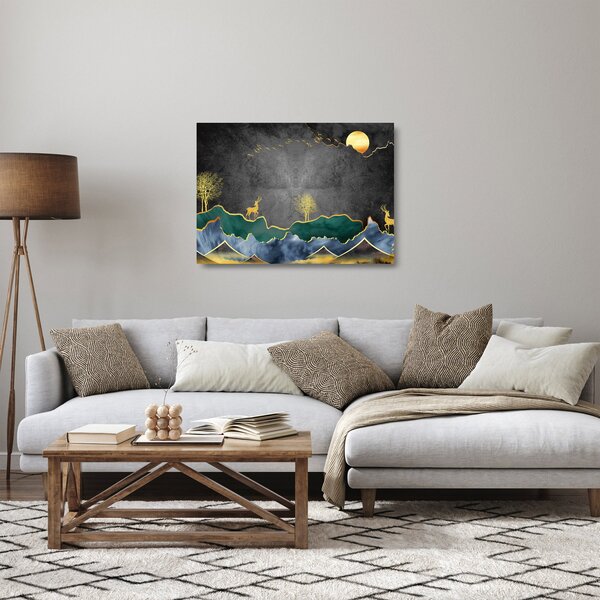 Obraz na szkle - Górska sceneria (70x50 cm)