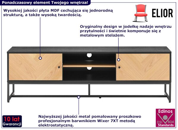 Szafka RTV na nóżkach 160 cm P2-C98
