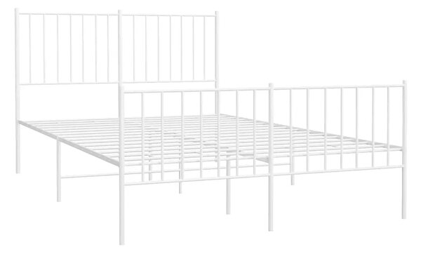 Białe metalowe łóżko industrialne 120x200 cm - Romaxo