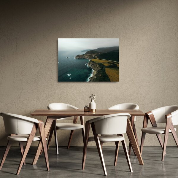 Obraz na szkle - Klif w oceanie (70x50 cm)